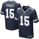 Men Nike Dallas Cowboys &15 Devin Street Elite Navy Blue Team Color NFL Jersey