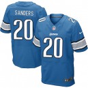 Men Nike Detroit Lions &20 Barry Sanders Elite Light Blue Team Color NFL Jersey