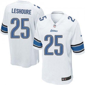 Jeunes Lions de Detroit Nike # 25 Mikel Leshoure Élite blanc NFL Maillot Magasin