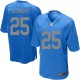 Youth Nike Detroit Lions &25 Mikel Leshoure Elite Blue Alternate NFL Jersey