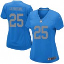 Women Nike Detroit Lions &25 Mikel Leshoure Elite Blue Alternate NFL Jersey
