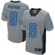 Men Nike Detroit Lions &9 Matthew Stafford Elite Grey Shadow NFL Jersey