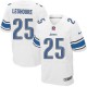 Men Nike Detroit Lions &25 Mikel Leshoure Elite White NFL Jersey