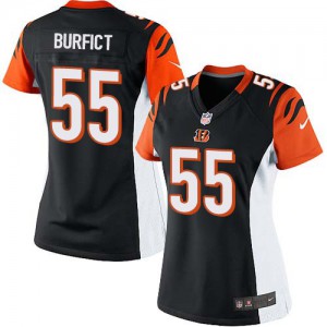 Femmes Nike Cincinnati Bengals # 55 Vontaze Burfict élite noir équipe NFL Maillot Magasin de couleur