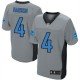 Hommes Nike Detroit Lions # 4 Jason Hanson Élite gris ombre NFL Maillot Magasin