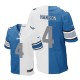 Men Nike Detroit Lions &4 Jason Hanson Elite Team/Road Two Tone NFL Jersey