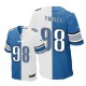 Men Nike Detroit Lions &98 Nick Fairley Elite Team/Road Two Tone NFL Jersey