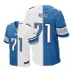 Men Nike Detroit Lions &71 Riley Reiff Elite Team/Road Two Tone NFL Jersey