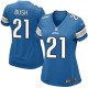 Women Nike Detroit Lions &21 Reggie Bush Elite Light Blue Team Color NFL Jersey