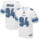 Men Nike Detroit Lions &94 Ziggy Ansah Elite White NFL Jersey