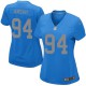 Women Nike Detroit Lions &94 Ziggy Ansah Elite Blue Alternate NFL Jersey