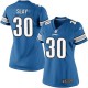 Women Nike Detroit Lions &30 Darius Slay Elite Light Blue Team Color NFL Jersey