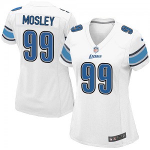 Femmes Nike Detroit Lions # 99 C.J. Mosley Élite blanc NFL Maillot Magasin