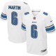 Men Nike Detroit Lions &6 Sam Martin Elite White NFL Jersey