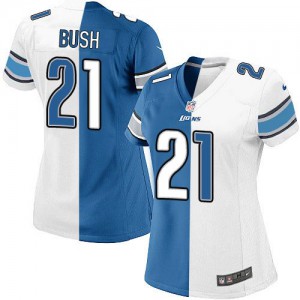 Femmes Nike Detroit Lions # 21 Reggie Bush équipe/route élite Twon ton NFL Maillot Magasin