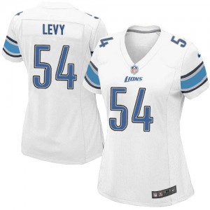 Femmes Nike Detroit Lions # 54 DeAndre Levy Élite blanc NFL Maillot Magasin