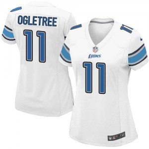 Femmes Nike Detroit Lions # 11 Kevin ouardi Élite blanc NFL Maillot Magasin