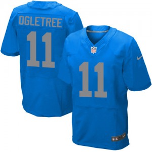 Hommes Nike Detroit Lions # 11 Kevin Ogletree Élite bleu alternent NFL Maillot Magasin