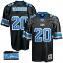 Mitchell And Ness Detroit Lions &20 Barry Sanders Black Authentic Throwback Autographed NFL Jersey