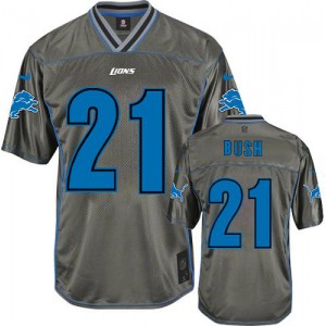 Jeunes Lions de Detroit Nike # 21 Reggie Bush élite gris Vapor NFL Maillot Magasin
