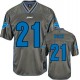Youth Nike Detroit Lions &21 Reggie Bush Elite Grey Vapor NFL Jersey