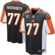 Youth Nike Cincinnati Bengals &77 Andrew Whitworth Elite Black Team Color C Patch NFL Jersey