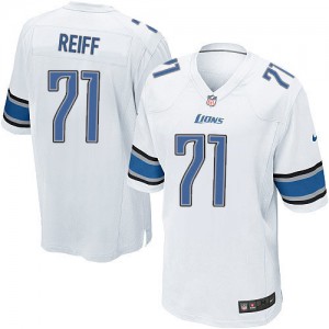 Jeunes Lions de Detroit Nike # 71 Riley Reiff Élite blanc NFL Maillot Magasin