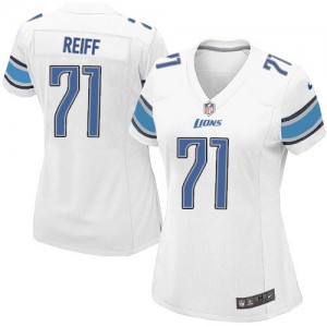 Femmes Nike Detroit Lions # 71 Riley Reiff Élite blanc NFL Maillot Magasin