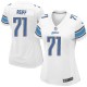 Women Nike Detroit Lions &71 Riley Reiff Elite White NFL Jersey