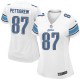Women Nike Detroit Lions &87 Brandon Pettigrew Elite White NFL Jersey