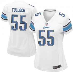 Femmes Nike Detroit Lions # 55 Stephen Tulloch Élite blanc NFL Maillot Magasin
