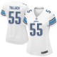 Women Nike Detroit Lions &55 Stephen Tulloch Elite White NFL Jersey