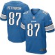 Men Nike Detroit Lions &87 Brandon Pettigrew Elite Light Blue Team Color NFL Jersey