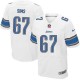 Men Nike Detroit Lions &67 Rob Sims Elite White NFL Jersey