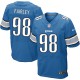 Men Nike Detroit Lions &98 Nick Fairley Elite Light Blue Team Color NFL Jersey