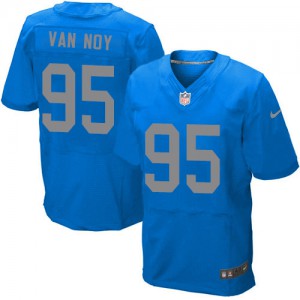 Hommes Nike Detroit Lions # 95 Kyle Van Noy élite bleu remplaçant NFL Maillot Magasin