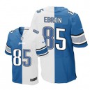 Men Nike Detroit Lions &85 Eric Ebron Elite Team/Road Two Tone NFL Jersey