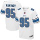 Men Nike Detroit Lions &95 Kyle Van Noy Elite White NFL Jersey