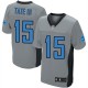 Men Nike Detroit Lions &15 Golden Tate III Elite Grey Shadow NFL Jersey