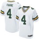 Men Nike Green Bay Packers &4 Brett Favre Elite White NFL Jersey
