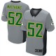 Men Nike Green Bay Packers &52 Clay Matthews Elite Grey Shadow NFL Jersey