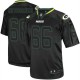Men Nike Green Bay Packers &66 Ray Nitschke Elite Lights Out Black NFL Jersey