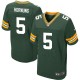 Men Nike Green Bay Packers &5 Paul Hornung Elite Green Team Color NFL Jersey
