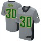 Men Nike Green Bay Packers &30 John Kuhn Elite Grey Shadow NFL Jersey