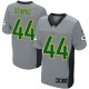 Men Nike Green Bay Packers &44 James Starks Elite Grey Shadow NFL Jersey