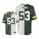 Men Nike Green Bay Packers &53 Nick Perry Elite Team/Road Two Tone NFL Jersey