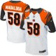Men Nike Cincinnati Bengals &58 Rey Maualuga Elite White C Patch NFL Jersey