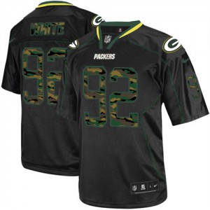 Hommes Nike Packers de verte Bay # 92 Reggie Blanc Élite noire Camo Fashion NFL Maillot Magasin Hommes Nike Packers de verte Bay # 92 Reggie Blanc Élite noire Camo Fashion NFL Maillot Magasin