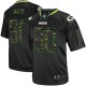 Men Nike Green Bay Packers &90 B.J. Raji Elite Black Camo Fashion NFL Jersey
