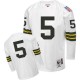 Mitchell And Ness Green Bay Packers &5 Paul Hornung White Authentic Throwback NFL Jersey